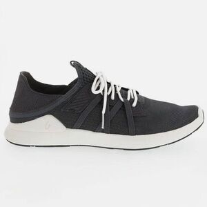 Olukai Mens 11 Holo Convertible Mesh Dark Shadow Grey Lace Up Athletic Shoes